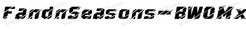 FandnSeasons-BW0Mx字体转换