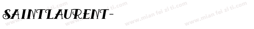 SaintLaurent字体转换