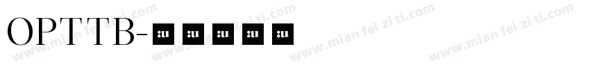 OPTTB字体转换