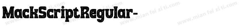 MackScriptRegular字体转换