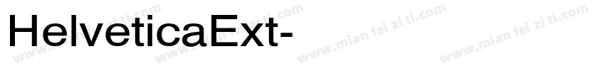 HelveticaExt字体转换