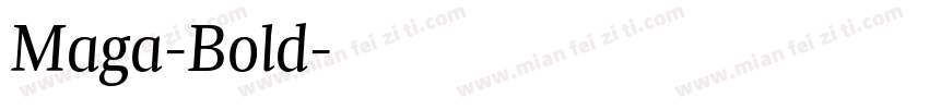 Maga-Bold字体转换