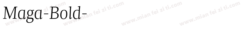 Maga-Bold字体转换