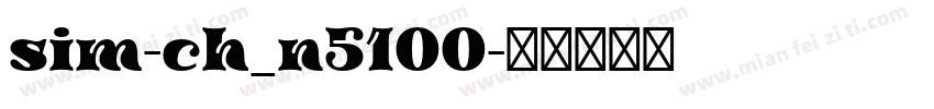 sim-ch_n5100字体转换