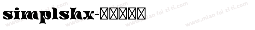 simplshx字体转换