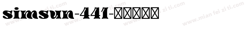 simsun-441字体转换