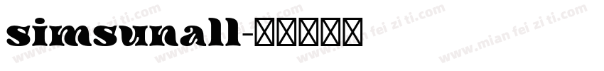 simsunall字体转换