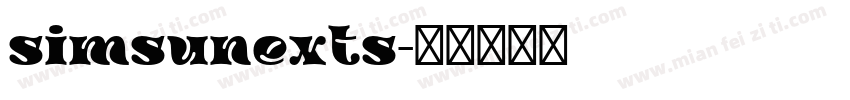 simsunexts字体转换