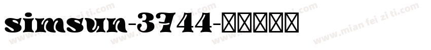 simsun-3744字体转换