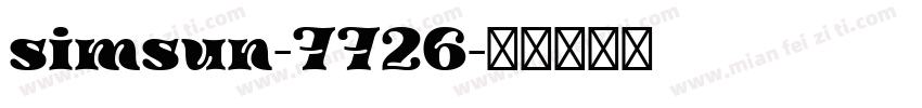 simsun-7726字体转换