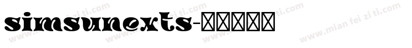 simsunexts字体转换