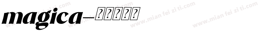 magica字体转换