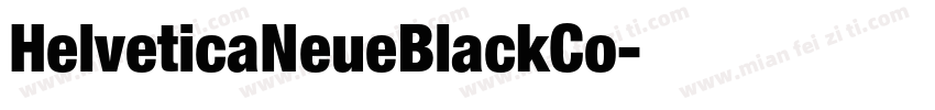HelveticaNeueBlackCo字体转换