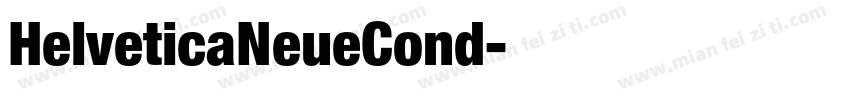 HelveticaNeueCond字体转换