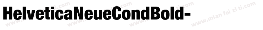HelveticaNeueCondBold字体转换