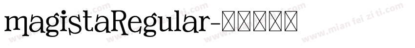 magistaRegular字体转换