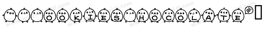 AKCookiesChocolate字体转换