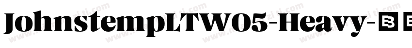 JohnstempLTW05-Heavy字体转换