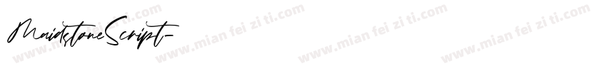 MaidstoneScript字体转换