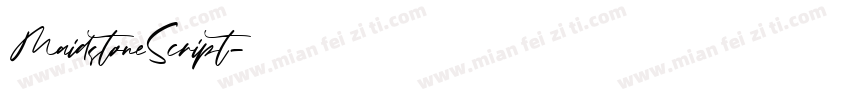 MaidstoneScript字体转换