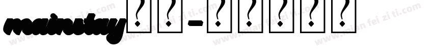 mainstay字体字体转换