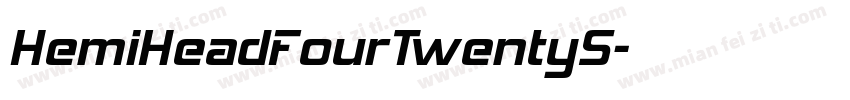HemiHeadFourTwentyS字体转换