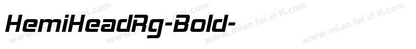 HemiHeadRg-Bold字体转换