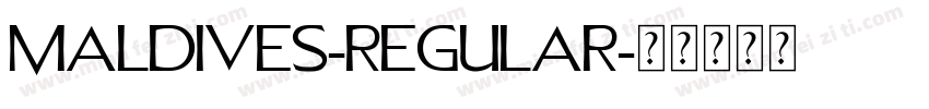Maldives-Regular字体转换
