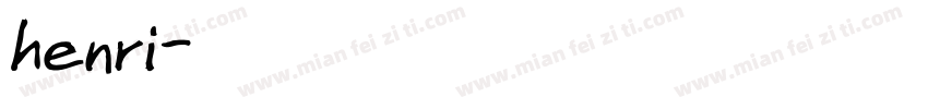 henri字体转换