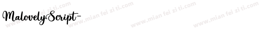 MalovelyScript字体转换