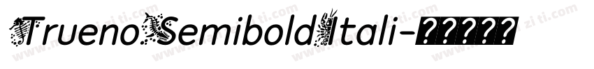TruenoSemiboldItali字体转换