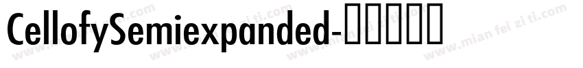 CellofySemiexpanded字体转换