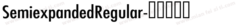 SemiexpandedRegular字体转换