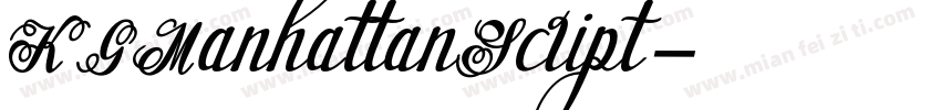KGManhattanScript字体转换