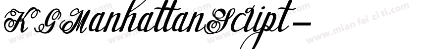 KGManhattanScript字体转换