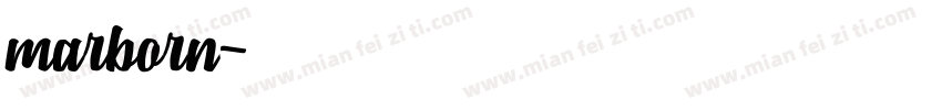 marborn字体转换