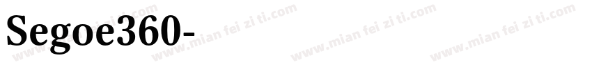 Segoe360字体转换