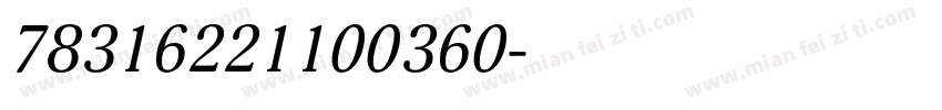78316221100360字体转换