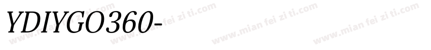 YDIYGO360字体转换