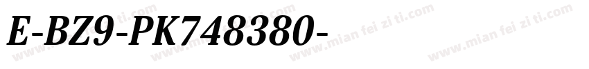 E-BZ9-PK748380字体转换