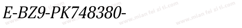 E-BZ9-PK748380字体转换