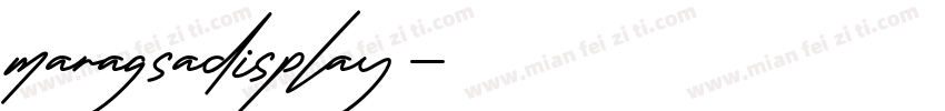 maragsadisplay字体转换