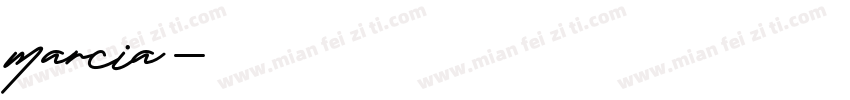 marcia字体转换