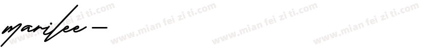 marilee字体转换
