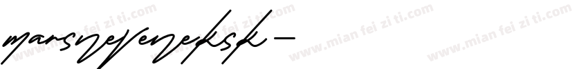 marsneveneksk字体转换