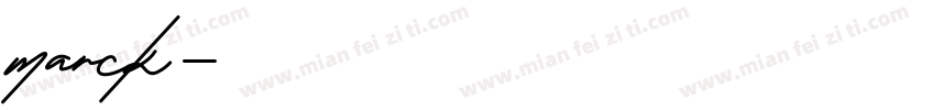 marck字体转换