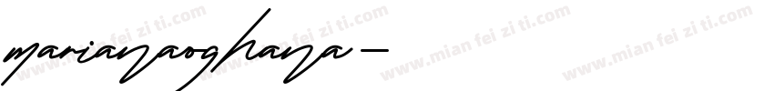 marianaoghana字体转换
