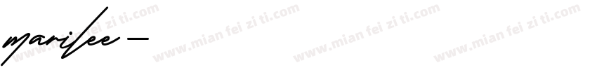 marilee字体转换