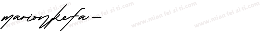 marionkefa字体转换