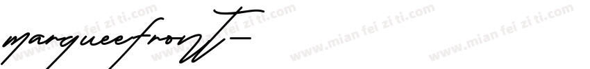 marqueefront字体转换